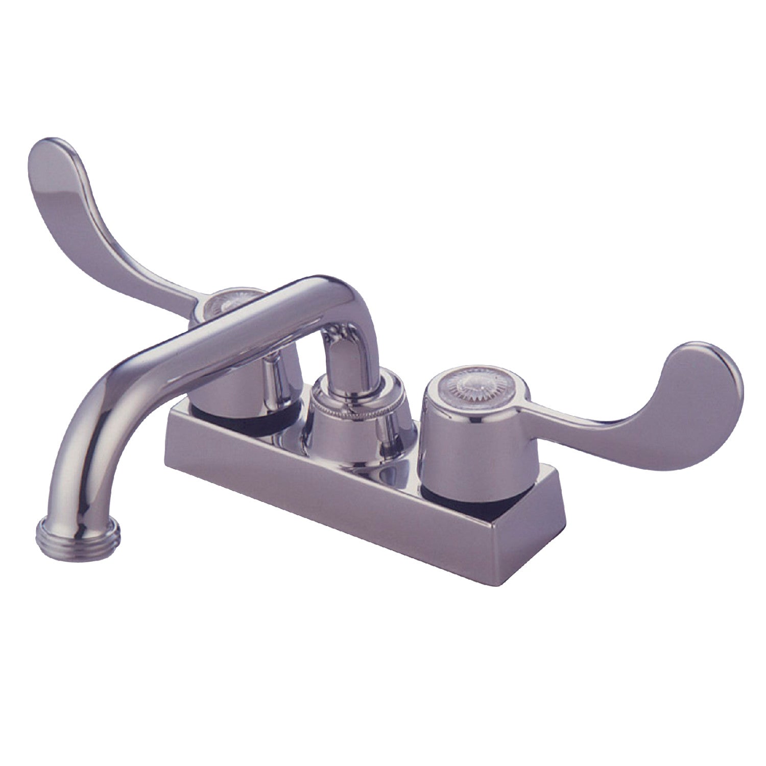 Kingston KB481 Double-Handle 2-Hole Deck Mount Laundry Faucet, Polished Chrome — image 1